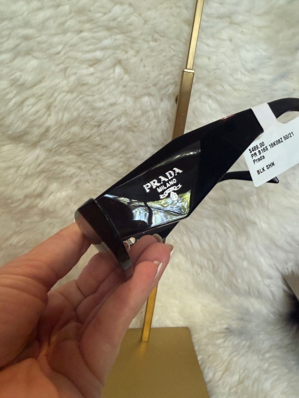 Prada Black Cat-Eye Sunglasses for Women NWT - Picture 6 of 8